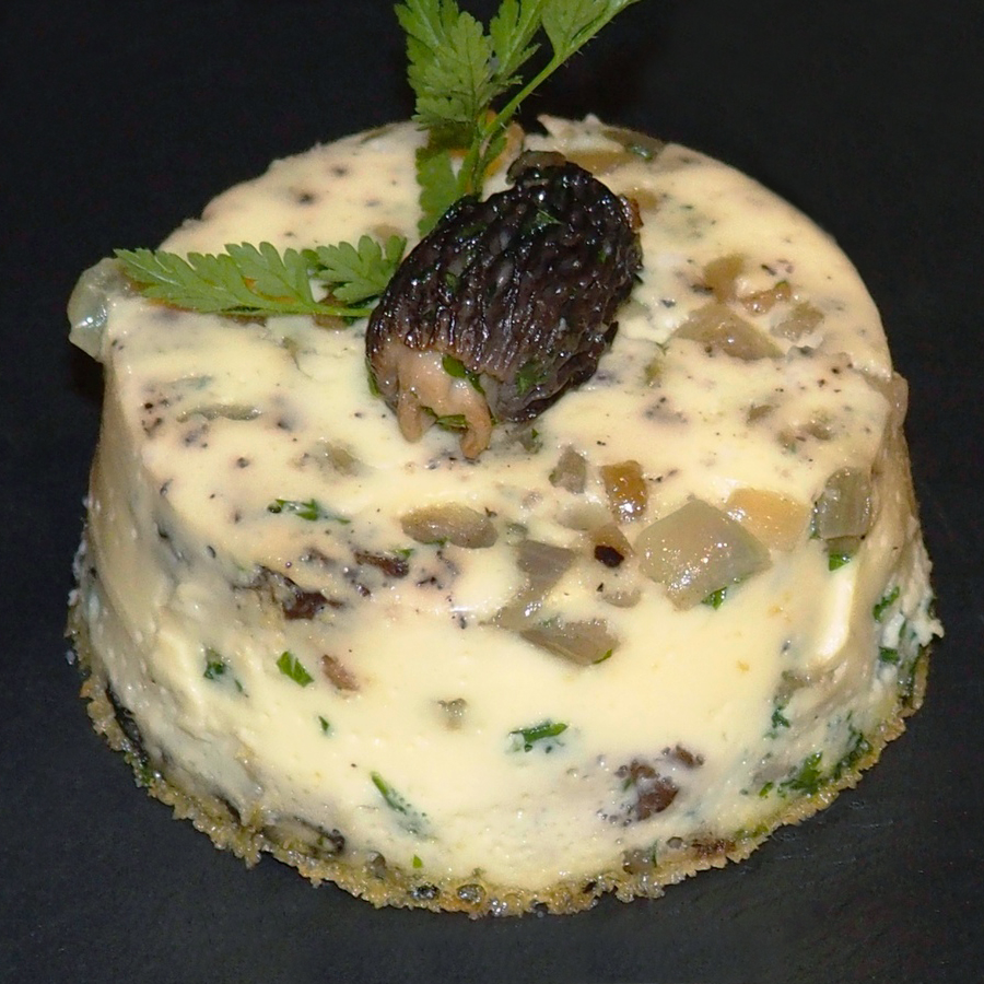 Flan aux morilles du Canada